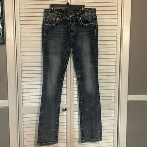 MissMe Mid-Rise Straight Jeans 30x33